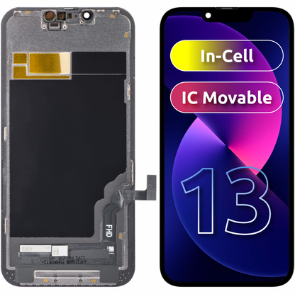 ZY Touchscreen Display for Apple iPhone 13, with Frame, Movable In-Cell IC LCD Version, Black