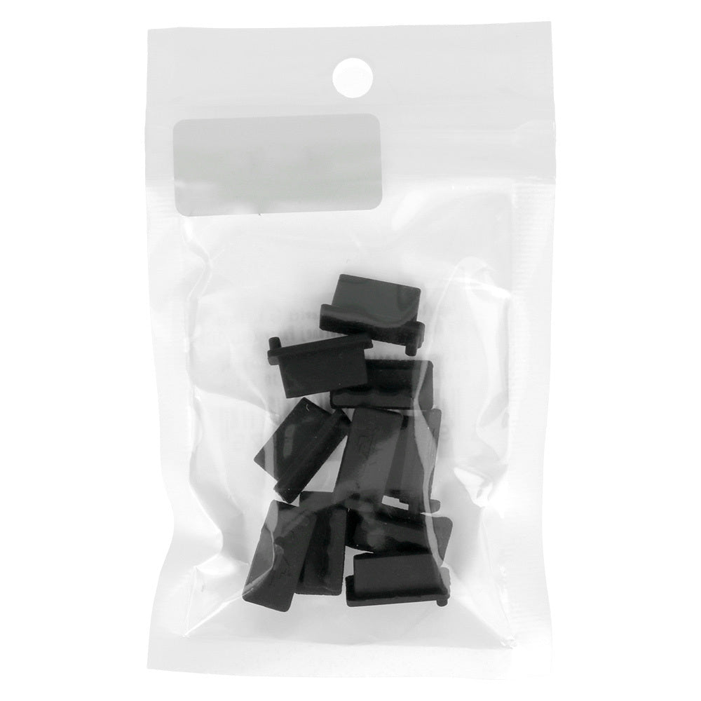 OEM Phone Port Dust Plug, USB-A, Set of 10, Black