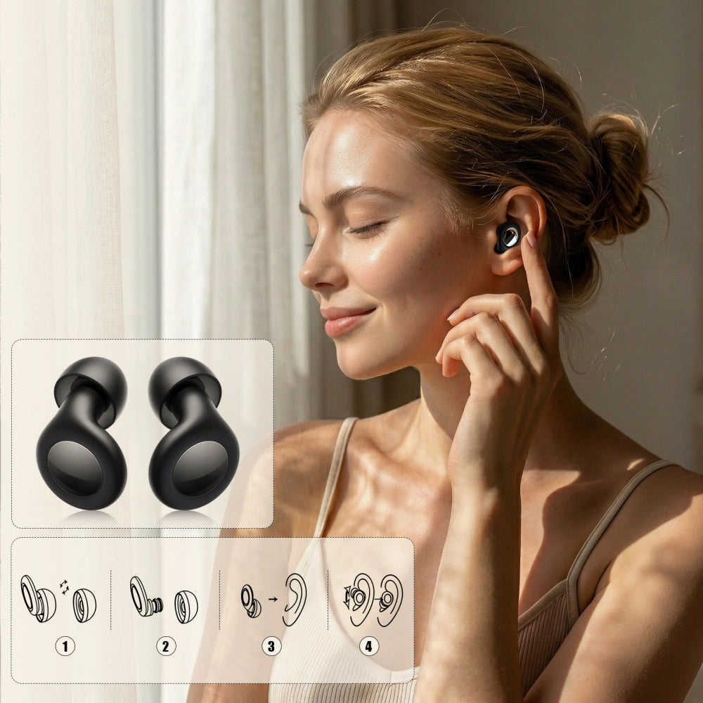 Tech-Protect QuietFit Earplugs, Black