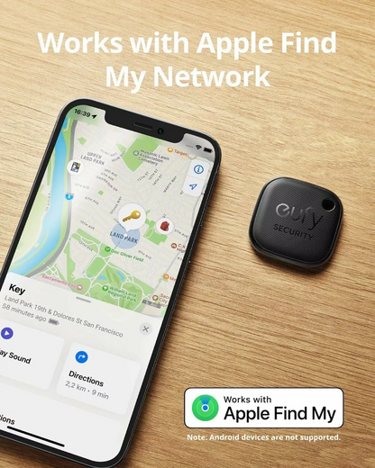 Eufy Security SmartTrack Link for iOS Series, Set of 2 Pieces, Black E87B0011