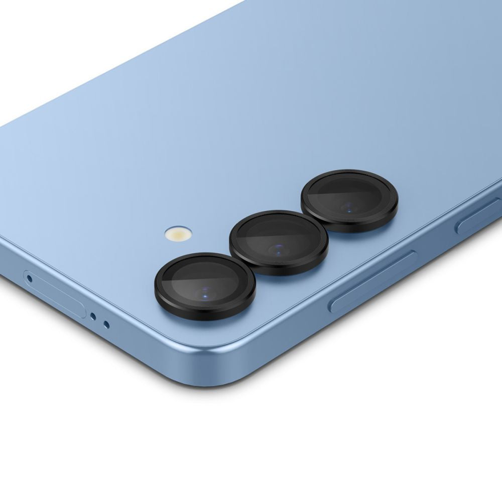 Spigen GlastR EZ FIT Optik Pro HD Rear Camera Protector for Samsung Galaxy S25+ S936, Tempered Glass, Set of 2 pieces, Black AGL09088