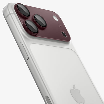 Spigen GlastR EZ FIT Optik Pro XL Rear Camera Protective Film for Apple iPhone 18 Pro Max, Tempered Glass, Burgundy AGL12040