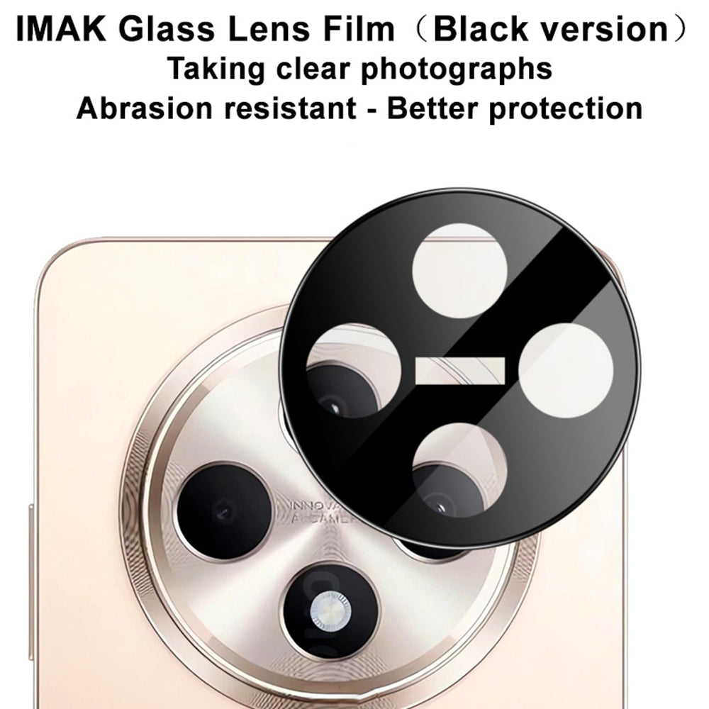 Techsuit Rear Camera Protective Film for Oppo Reno12 FS 5G / Reno12 FS 4G / Reno12 F 4G / Reno12 F, Tempered Glass, Black
