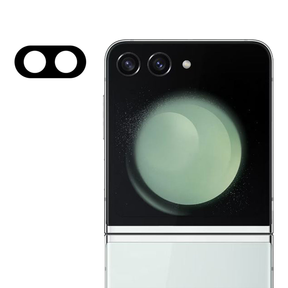 Techsuit Rear Camera Protective Film for Samsung Galaxy Z Flip6 F741, Tempered Glass, Black