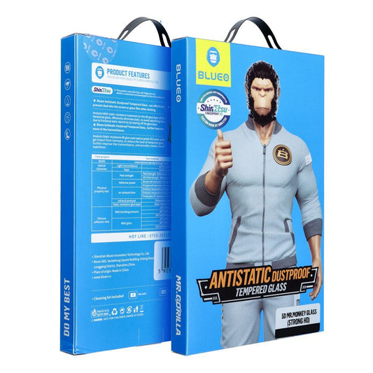 Blueo Screen Protector for Samsung Galaxy S24 S921, Tempered Glass, Full Glue, 5D, Black