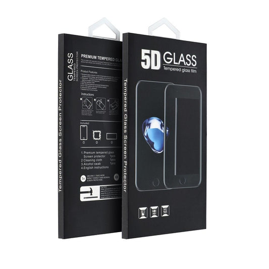OEM Screen Protector for Xiaomi Redmi Note 10S / Note 10, Tempered Glass, Full Glue, 5D, Black