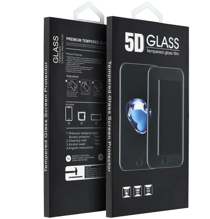 OEM Screen Protector for Samsung Galaxy A57 5G, Tempered Glass, Full Glue, 5D, Black