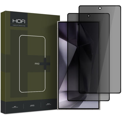 Privacy Screen Protector HOFI Glass PRO+ for Samsung Galaxy S25 Ultra S938, Tempered Glass, Full Glue, Set of 2 pieces