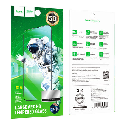 HOCO G16 Screen Protector for Apple iPhone 11 / XR, Tempered Glass, Full Glue, 5D, Black