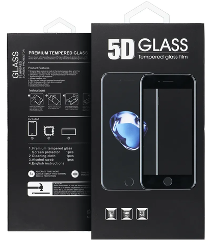 OEM Screen Protector for Samsung Galaxy A57 5G, Tempered Glass, Full Glue, 5D, Black