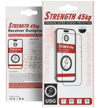 OEM Ultra Strong 45KG Screen Protector for Apple iPhone 11 Pro Max, Tempered Glass, Full Glue, 2.5D, Black