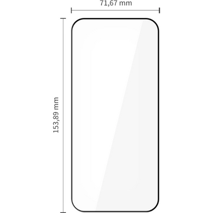 Tech-Protect FIT+ Screen Protector for Xiaomi Poco F8 Pro, Tempered Glass, Full Glue, 2 Pieces Set, 2.5D, Black