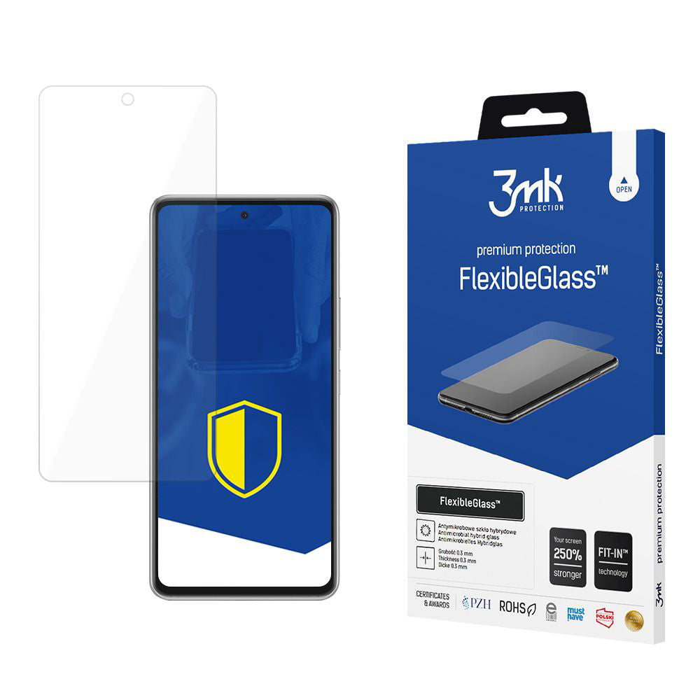 3MK FlexibleGlass Screen Protector for Samsung Galaxy A53 5G A536, Flexible Glass, Full Glue