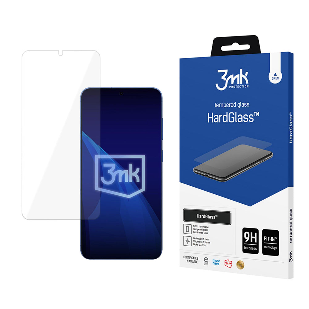 3MK HardGlass Screen Protector for Samsung Galaxy S26 Plus S947, Tempered Glass, Full Glue