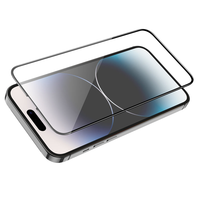 HOCO G16 Screen Protector for Apple iPhone 14 Pro, Tempered Glass, Full Glue, 5D, Black