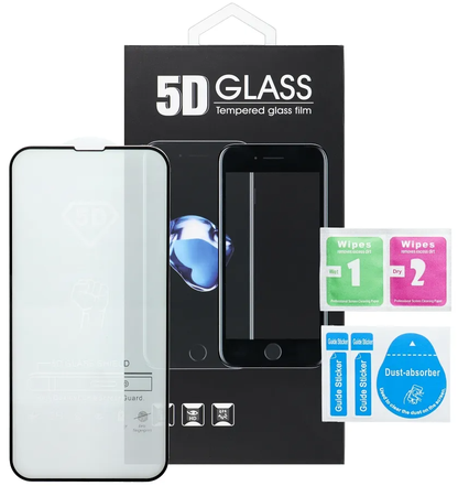 OEM Screen Protector for Samsung Galaxy A57 5G, Tempered Glass, Full Glue, 5D, Black