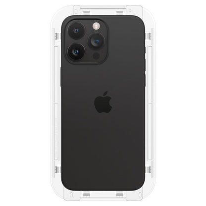 Spigen GlastR EZ FIT Screen Protector for Apple iPhone 15 Pro, Tempered Glass, Full Glue, Set of 2 pieces AGL06892