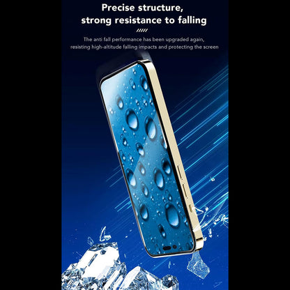 Anank 5X Reinforced CG Screen Protector for Apple iPhone 16 Pro, Tempered Glass, Full Glue, 2.5D, Black