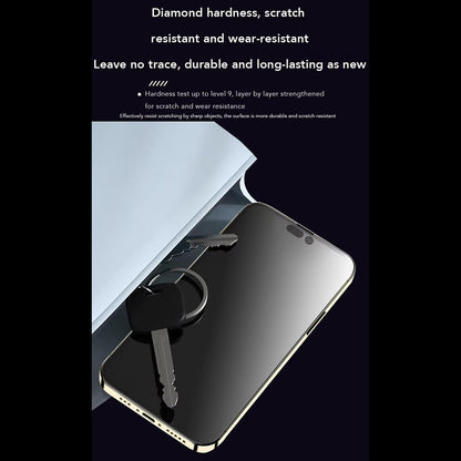 Anank Anti-Fingerprint Screen Protector Film for Apple iPhone 17e / 16e / 14 / 13 Pro, Tempered Glass, Full Glue, 2.5D, Black