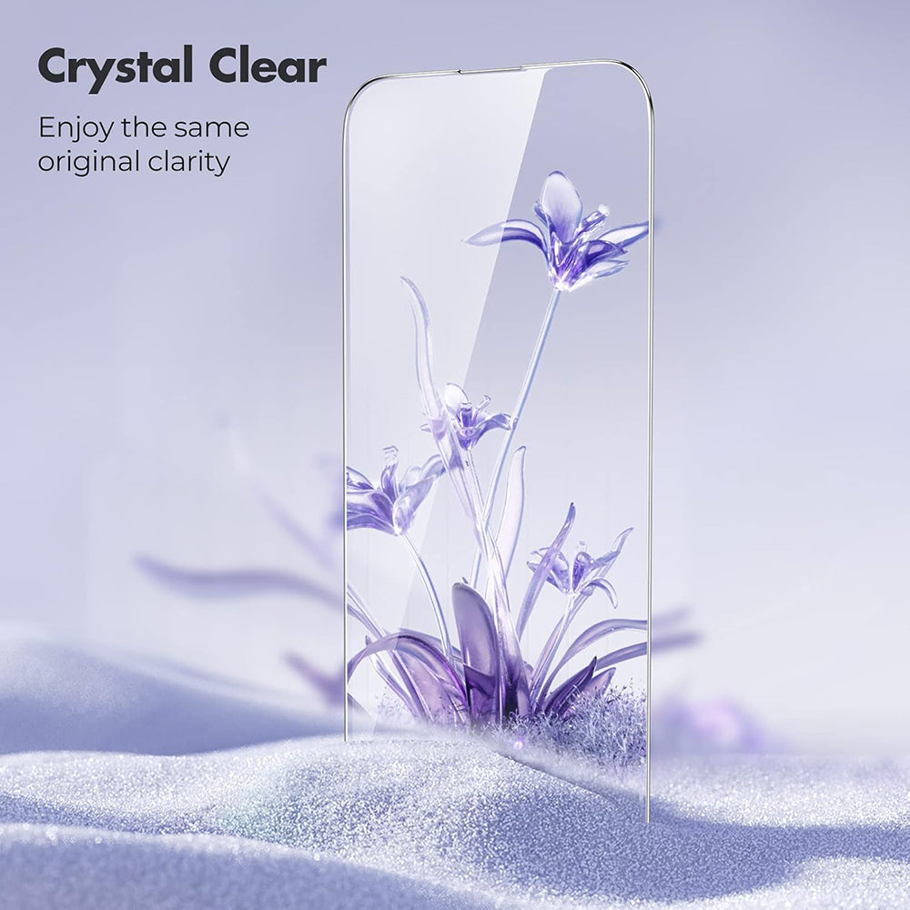 Anank Screen Protector for Apple iPhone 15 Pro, Tempered Glass, Full Glue, 3D, Set of 10 pieces