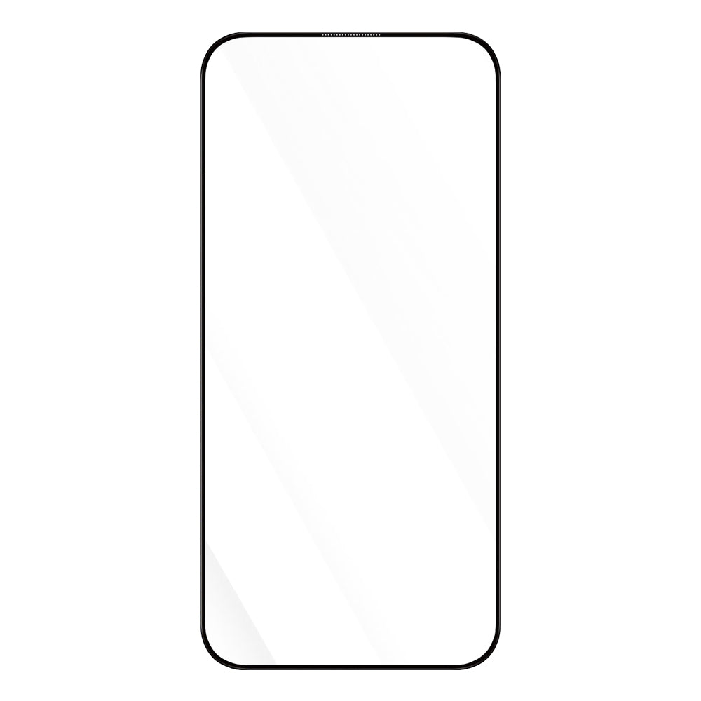 Blueo Anti-Dust HD Screen Protector Film for Apple iPhone 15 Pro Max, Tempered Glass, Full Glue, Black