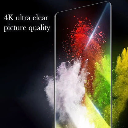 Blueo Anti-Dust HD Screen Protector Film for Apple iPhone 15 Pro Max, Tempered Glass, Full Glue, Black