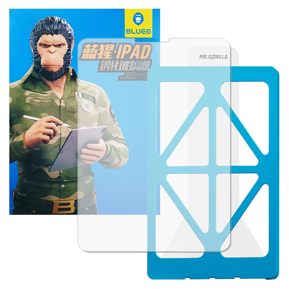 Blueo HD Applicator Pro Screen Protector for Apple iPad mini (2024) / mini (2021), Tempered Glass, Full Glue