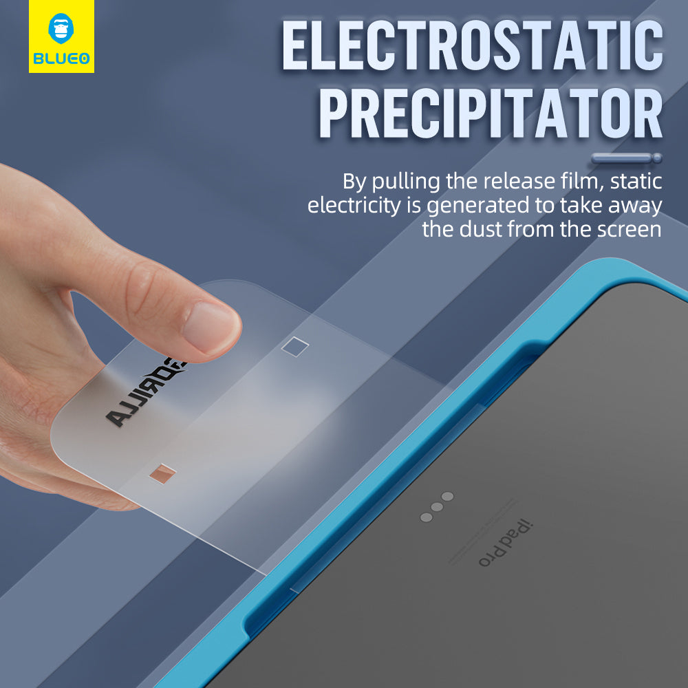 Blueo HD Applicator Pro Screen Protector for Apple iPad mini (2024) / mini (2021), Tempered Glass, Full Glue