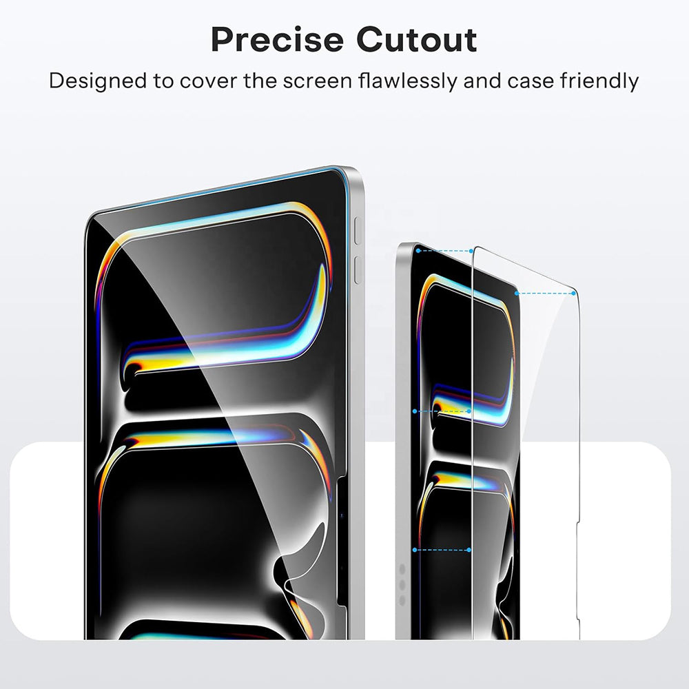 Blueo HD Screen Protector Film for Apple iPad Pro 11 (2024), Tempered Glass, Full Glue