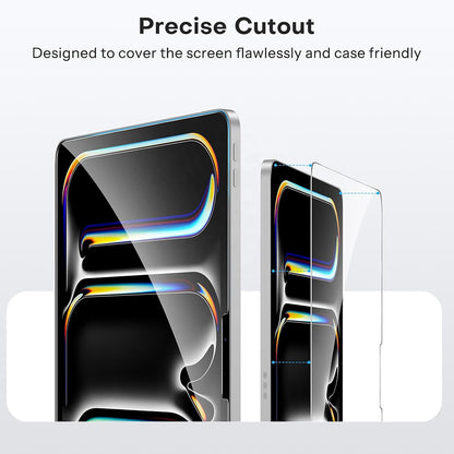 Blueo HD Screen Protector Film for Apple iPad Pro 11 (2024), Tempered Glass, Full Glue