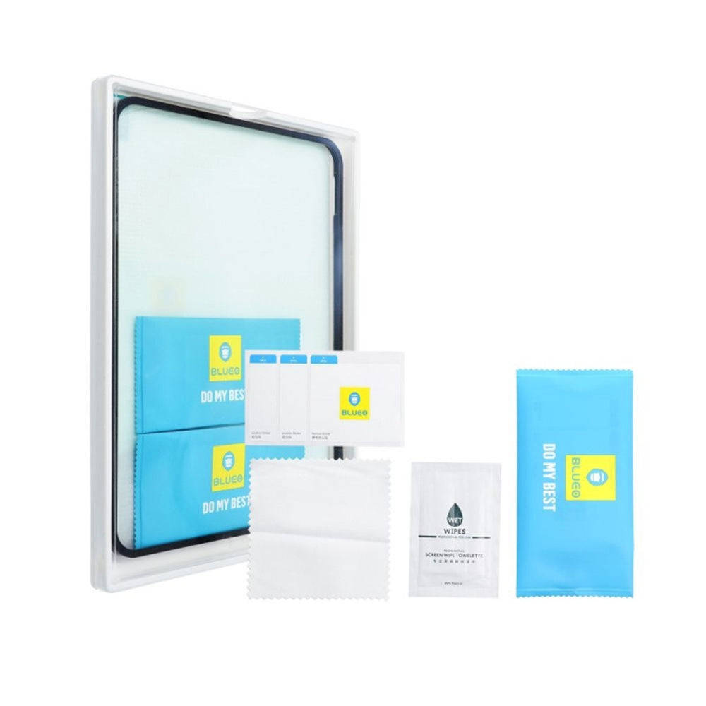 Blueo Screen Protector Film for Apple iPad 10.2 (2021) / 10.2 (2020) / 10.2 (2019), Tempered Glass, Full Glue