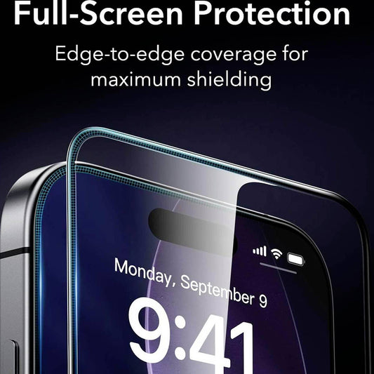 ESR Armorite UltraFit Screen Protector for Apple iPhone 17 Air, Tempered Glass, Full Glue, 2-Piece Set, Black