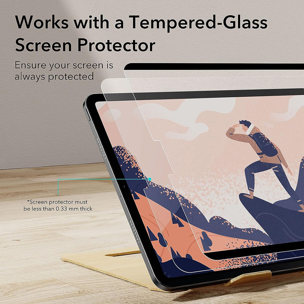 ESR Paper Feel Magnetic Screen Protector for Apple iPad Air 11 (2025) / Air 11 (2024), Plastic