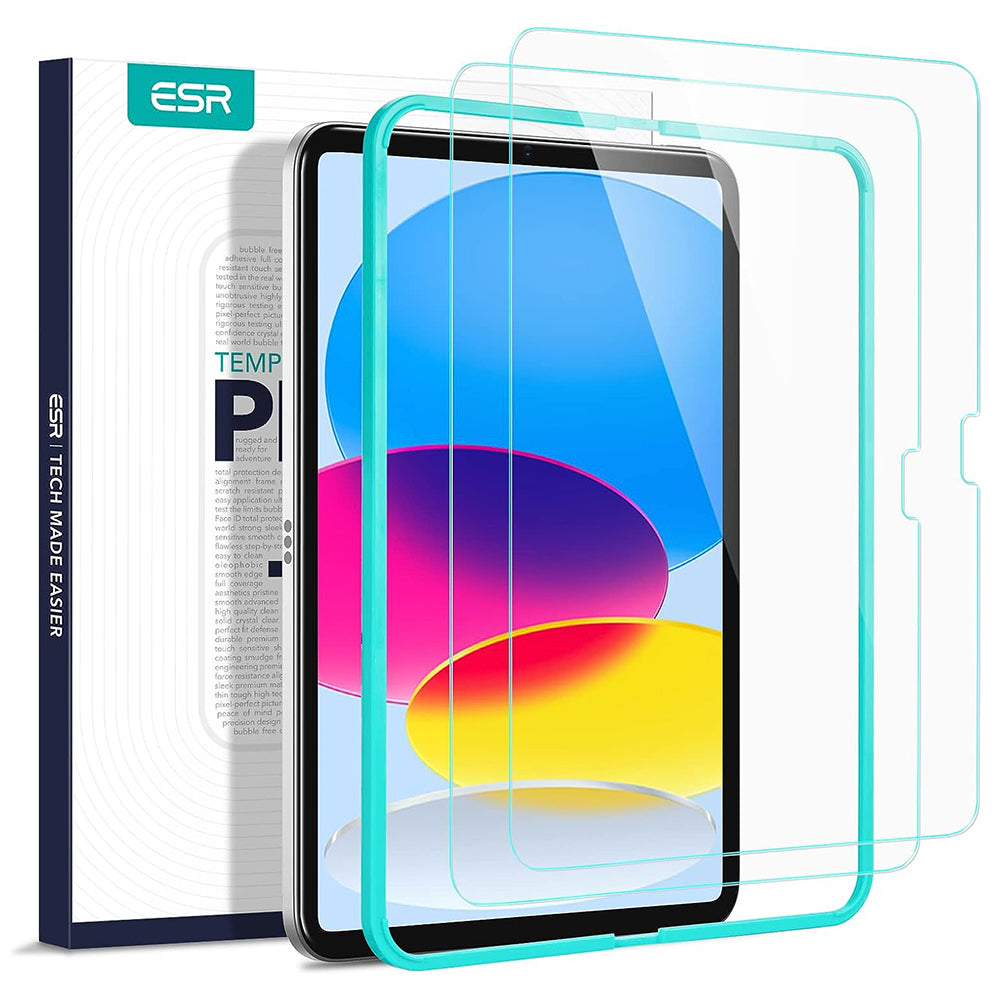 ESR Screen Protector for Apple iPad (2025) / (2022), Tempered Glass, Full Glue, Set of 2 Pieces