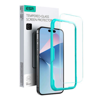 ESR Screen Protector for Apple iPhone 16, Tempered Glass, Full Glue