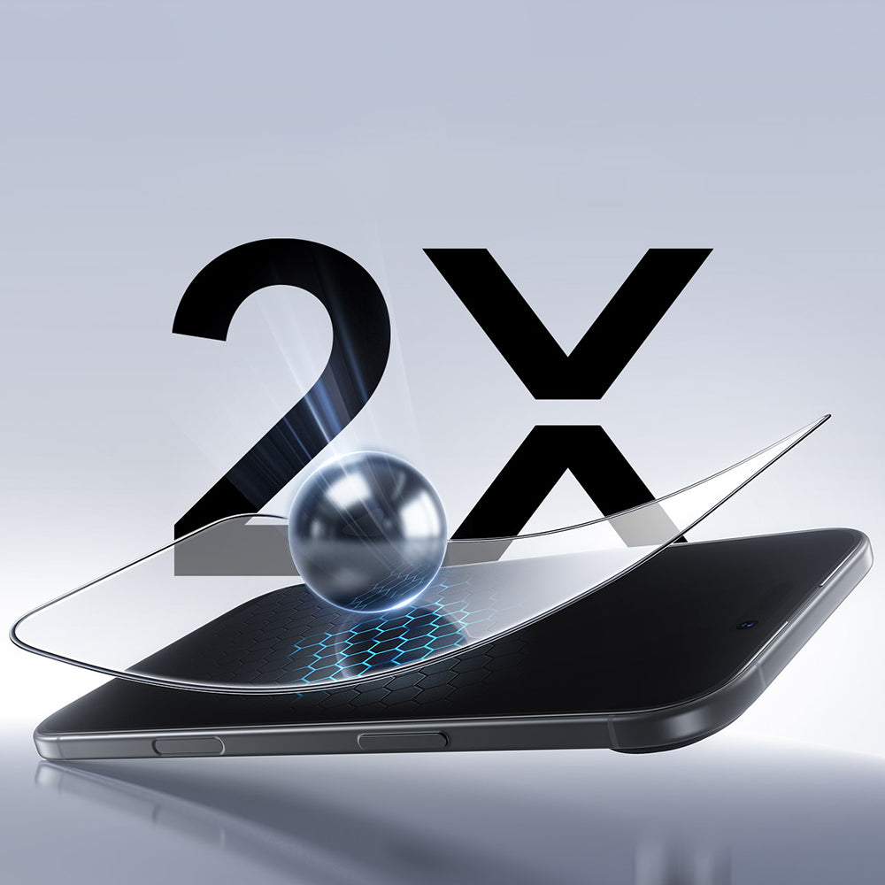 ESR UltraFit Screen Protector for Apple iPhone 17 Pro Max, Tempered Glass, Full Glue, Set of 2 pieces, Black