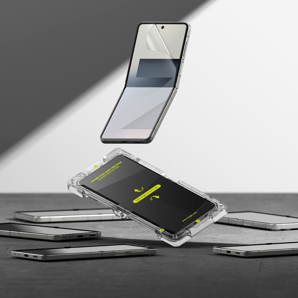 Ringke Dual Easy Pro Interior Screen Protector for Samsung Galaxy Z Flip7 F766, Plastic, Set of 2 Pieces