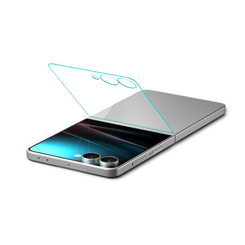Spigen GlastR EZ FIT Exterior Screen Protector for Samsung Galaxy Z Flip7 F766, Tempered Glass, Full Glue