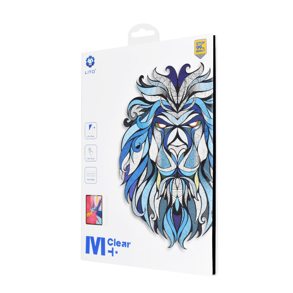 Lito Classic Screen Protector Film for Apple iPad 10.2 (2021) / 10.2 (2020) / 10.2 (2019), Tempered Glass, Full Glue, 2.5D