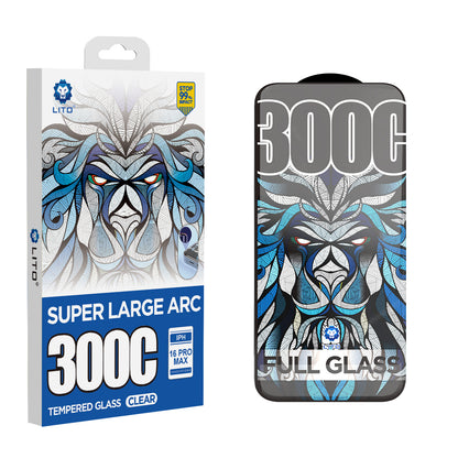 Lito D+ Max 300C Screen Protector for Apple iPhone 14 Pro Max, Tempered Glass, Full Glue