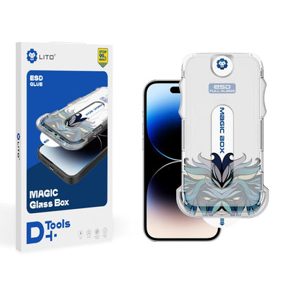 Matte Screen Protector Lito Magic Glass Box D+ Tools for Apple iPhone 16 Pro, Tempered Glass, Full Glue