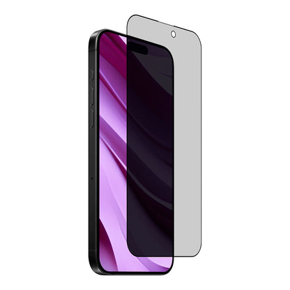 Anank 2X Reinforced Privacy Screen Protector for Apple iPhone 16, Tempered Glass, Full Glue, 2.5D