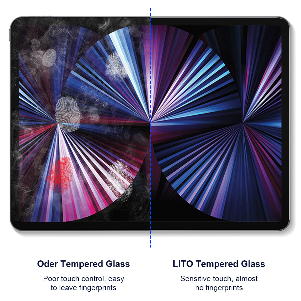 Lito Classic Privacy Screen Protector for Apple iPad Air 11 (2026) / Air 11 (2025), Tempered Glass, Full Glue, 2.5D