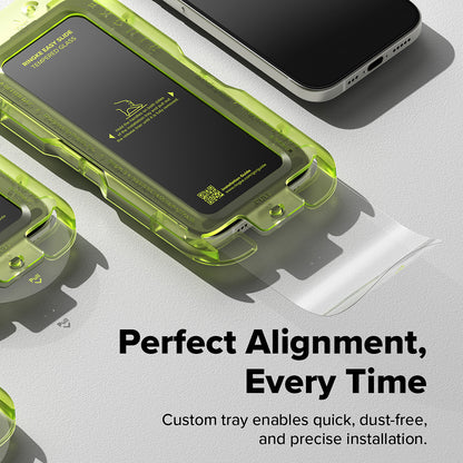 Ringke Easy Slide Screen Protector for Apple iPhone 17 Pro Max, Tempered Glass, Full Glue, Set of 2 pieces