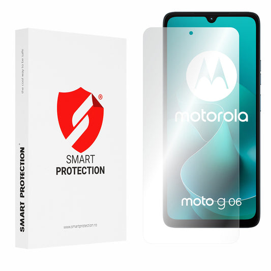 Smart Protection Premium Classic Screen Protector for Motorola Moto G06 Power / G06, Plastic, Full Glue, Set of 2 Pieces