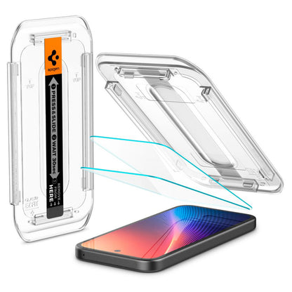 Spigen GlastR EZ FIT Screen Protector for Google Pixel 9a, Tempered Glass, Full Glue, Set of 2 pieces AGL08938