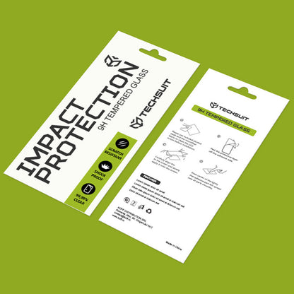 Techsuit Screen Protector for Motorola Moto G67 Power / G57 Power, Tempered Glass, Full Glue, 111D, Black