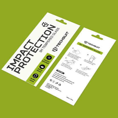 Techsuit Screen Protector for Xiaomi 17, Tempered Glass, Full Glue, 111D, Black