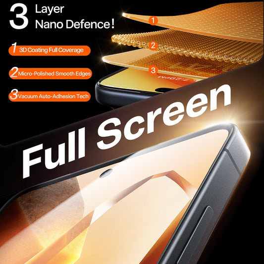 Torras GlassGo Install Master Screen Protector for Samsung Galaxy S26 Ultra, Tempered Glass, Full Glue, Transparent