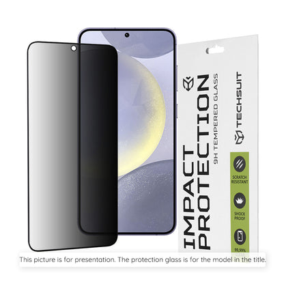 Privacy Techsuit Screen Protector for Realme C100 5G, Tempered Glass, Full Glue, 111D